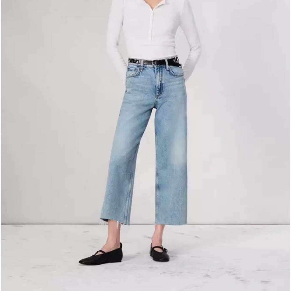 NWT rag & bone Andi Ankle Wide-Leg Jean